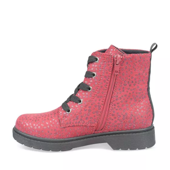 Ankle boots RED LOVELY SKULL