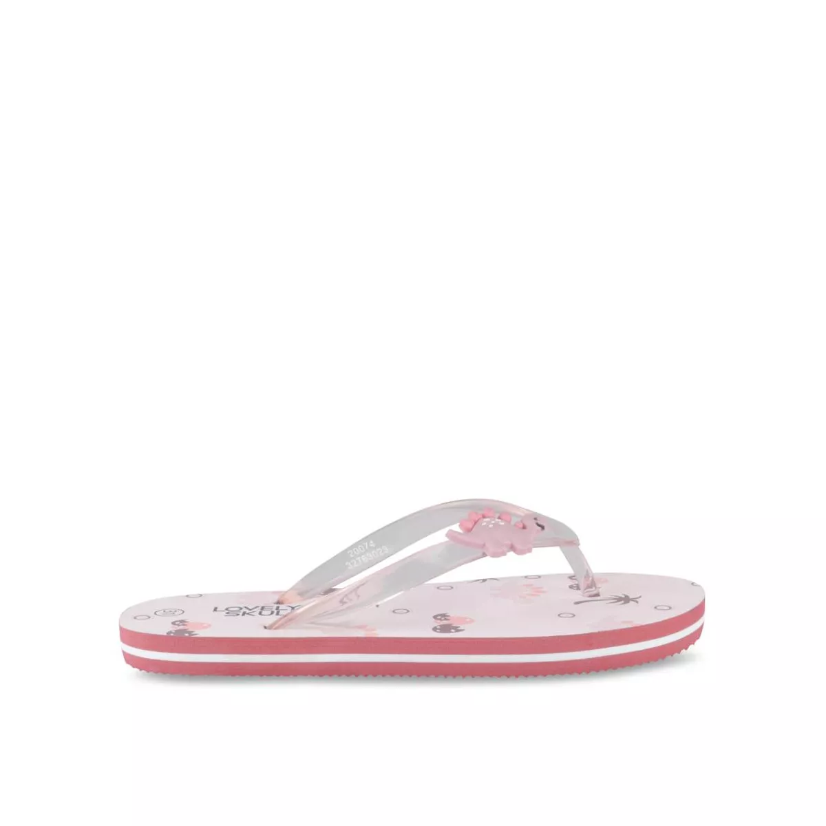 Girls pink sales flip flops