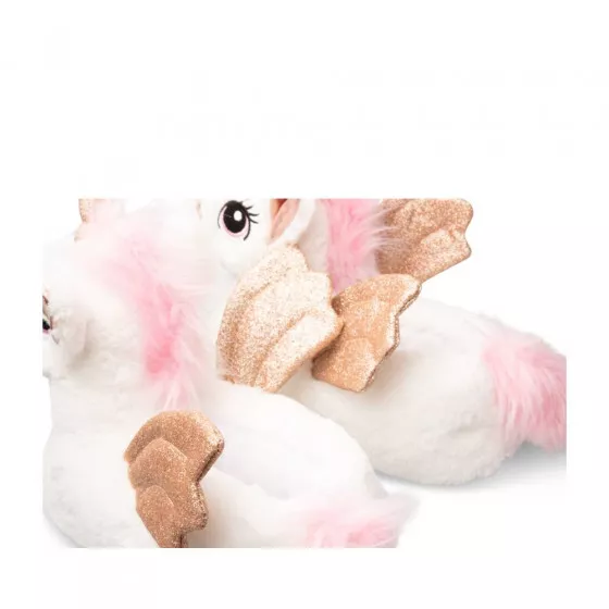 Plush slipperss unicorn WHITE MERRY SCOTT
