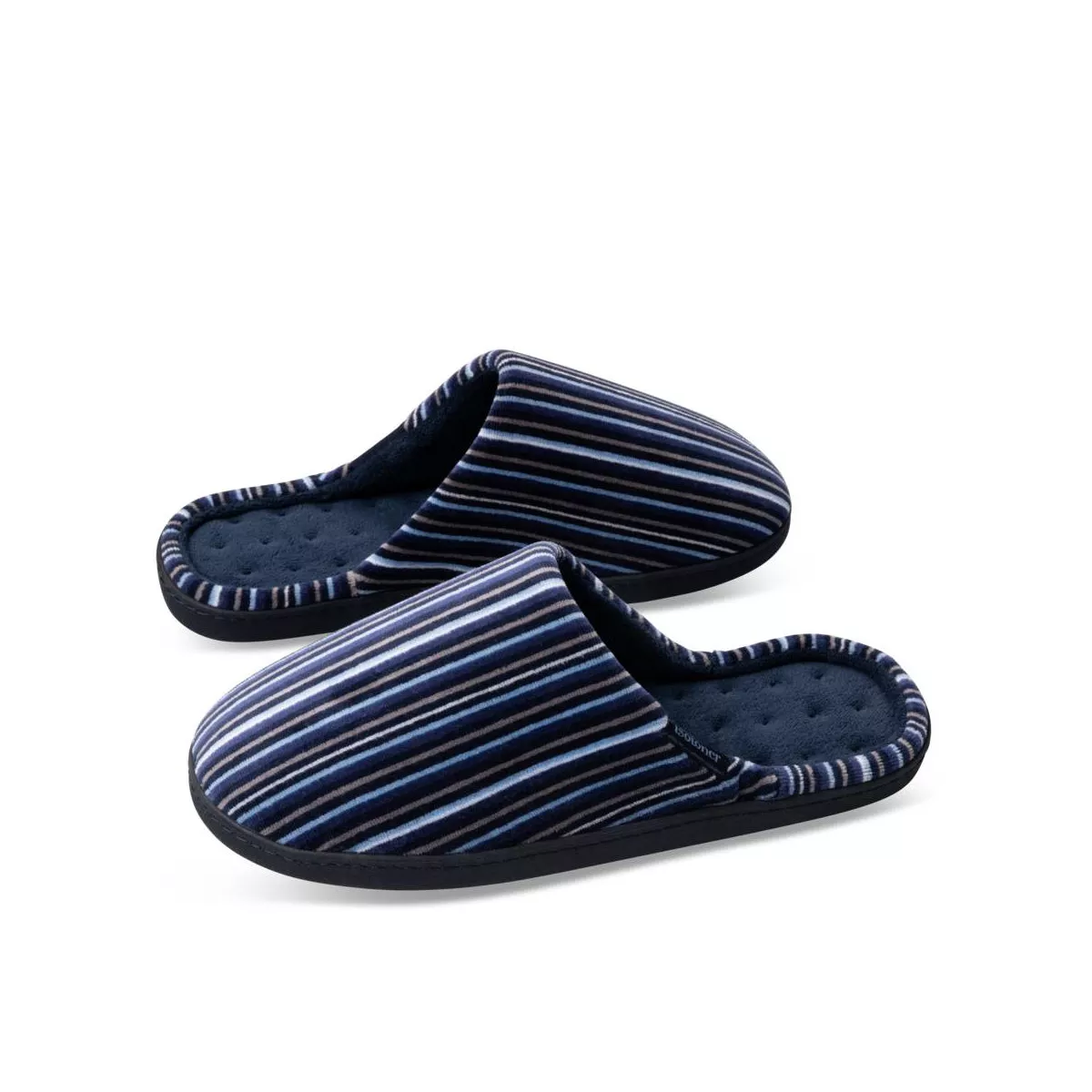 Isotoner navy blue slippers 2025