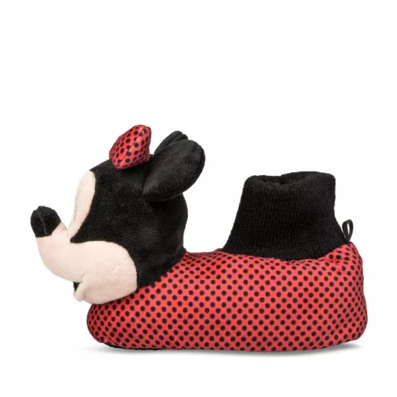 Chaussons peluche ROUGE MINNIE