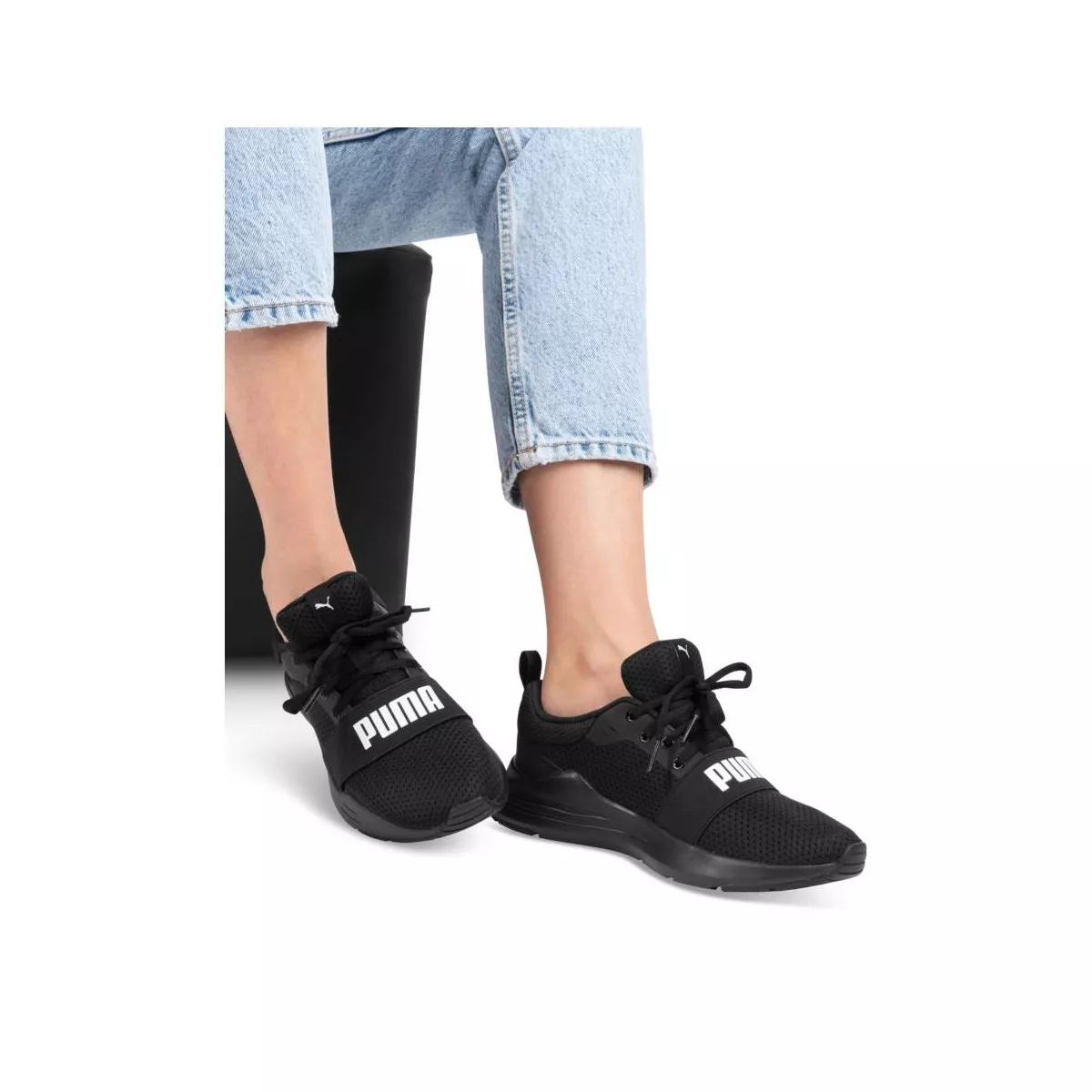 Sneakers Wired Run Jr BLACK PUMA