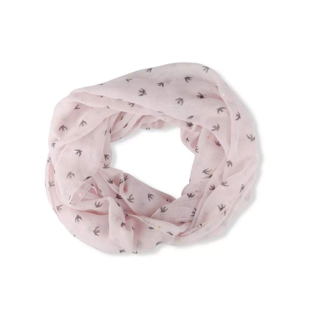 Spotted Snood- Pink Herringbone main image 0