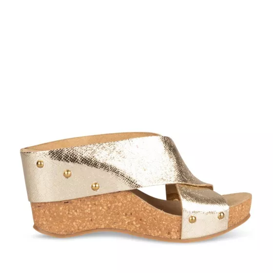 Mules GOLD SINEQUANONE LEATHER