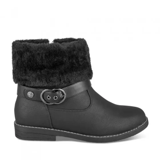 Bottines Noires Fourres Femme