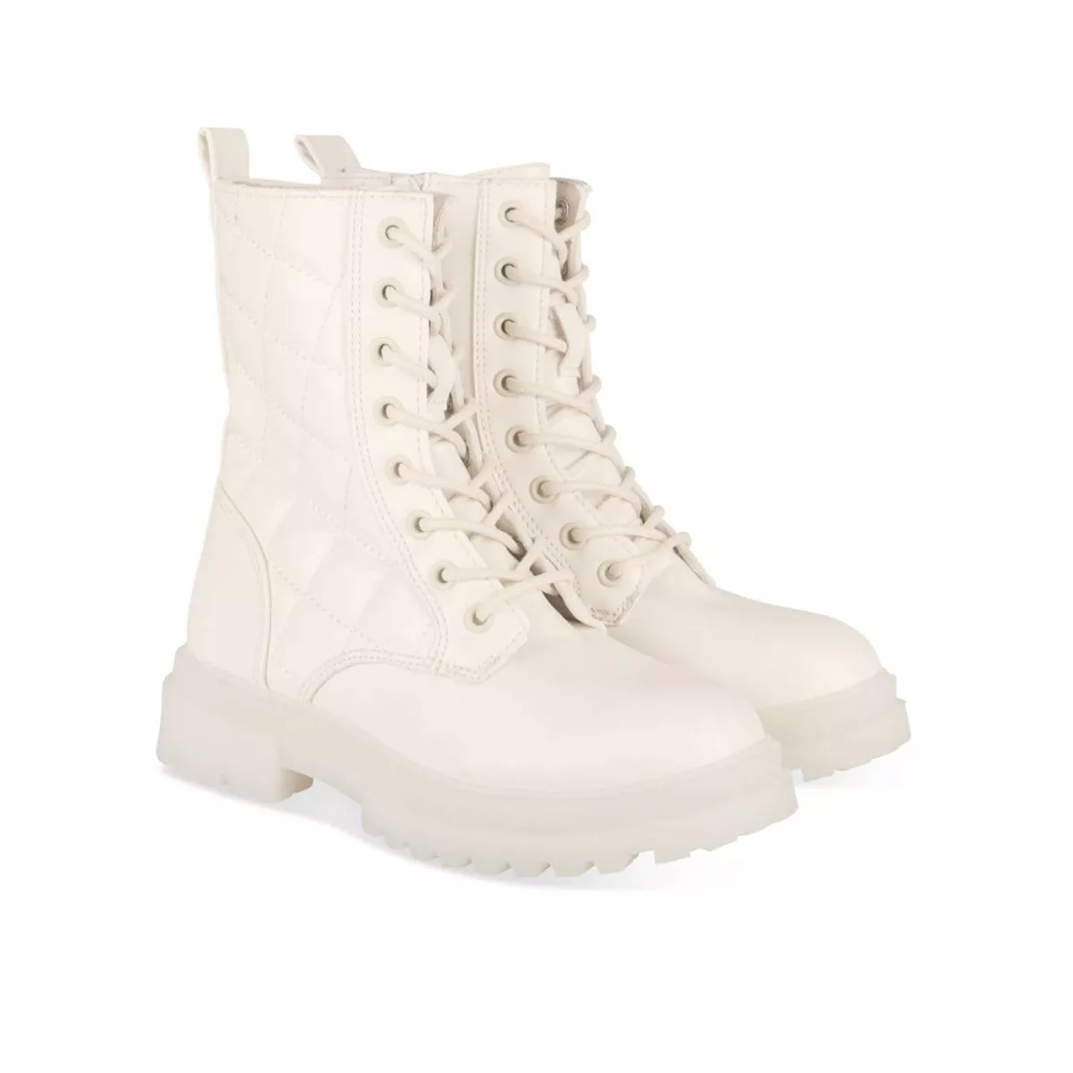 Bottine blanche 2025 cuir