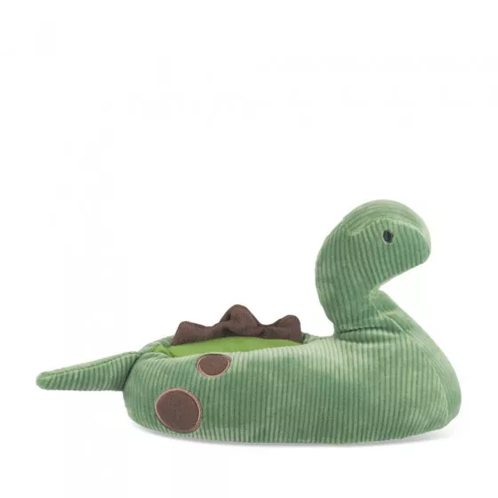 Plush slipperss dinosaur GREEN TAMS