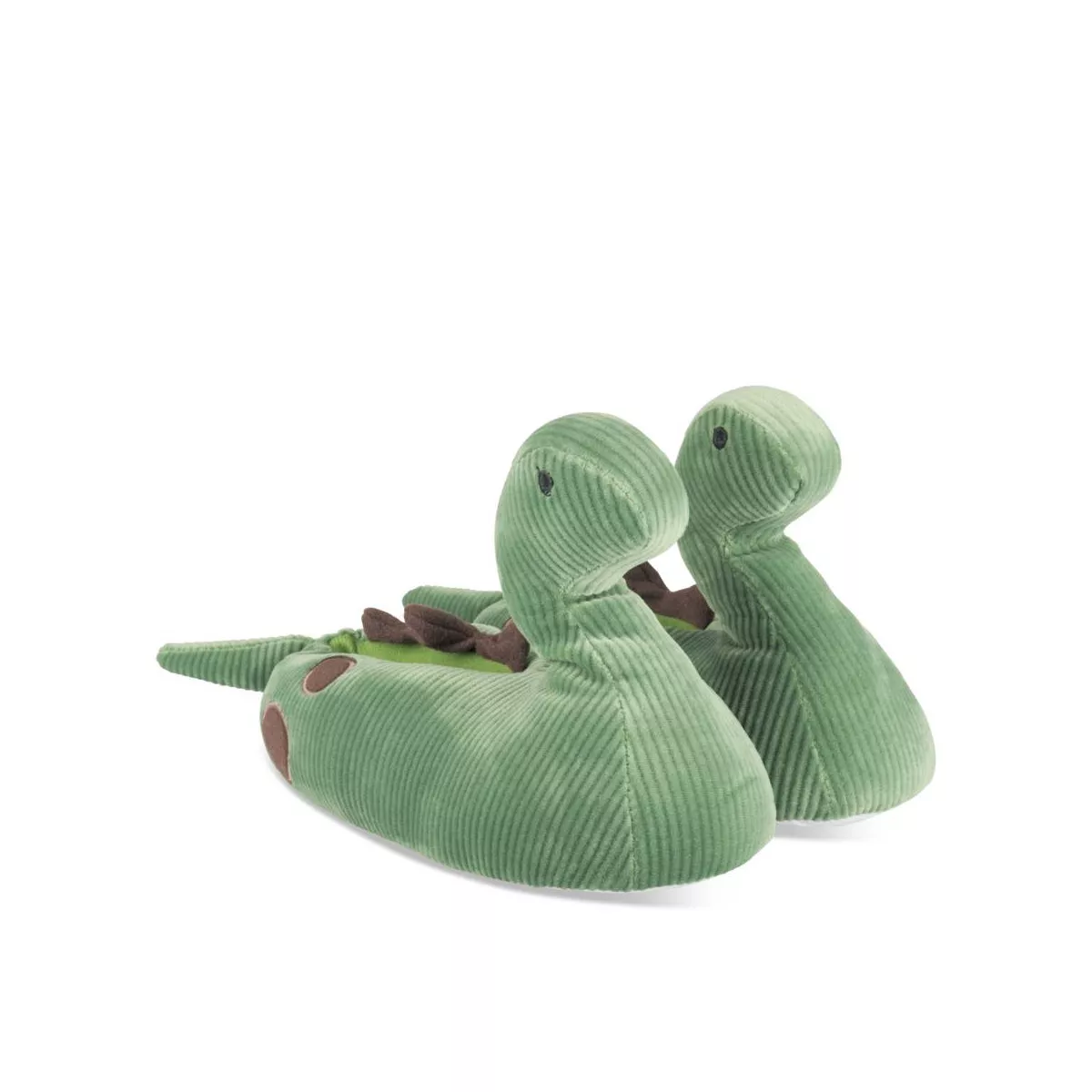 Chausson Enfant - Peluche Dinosaure - Vert - Coton - Antidérapant - 2-2.5  Ans vert - Cdiscount Chaussures