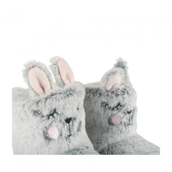 Slippers rabbit GREY LOVELY SKULL