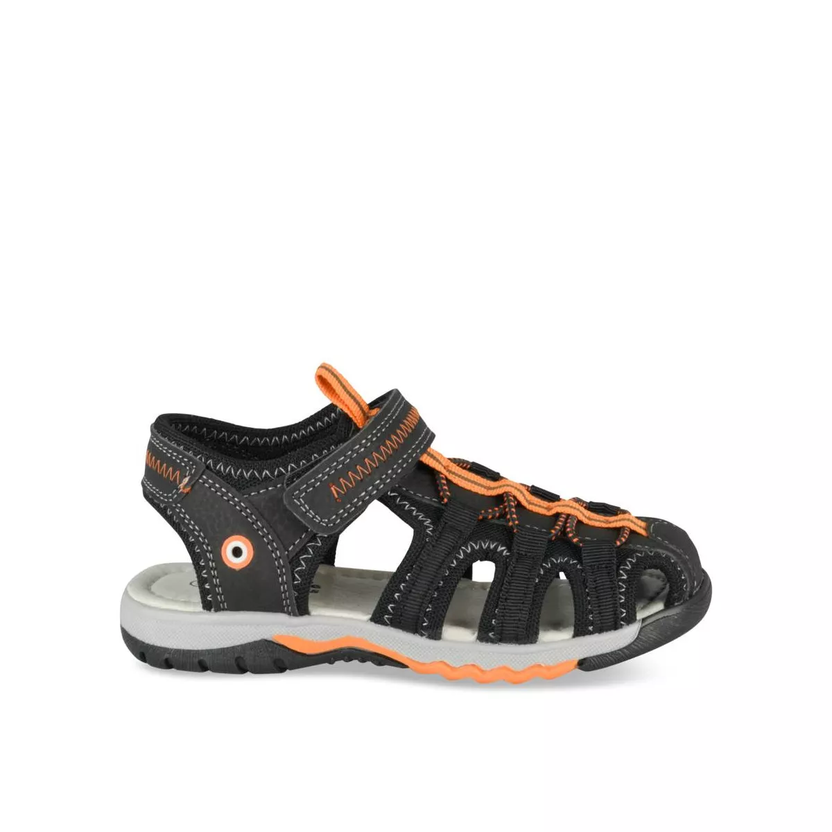 Orange and black on sale sandals