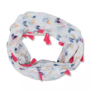 Snood BLANC LOVELY SKULL