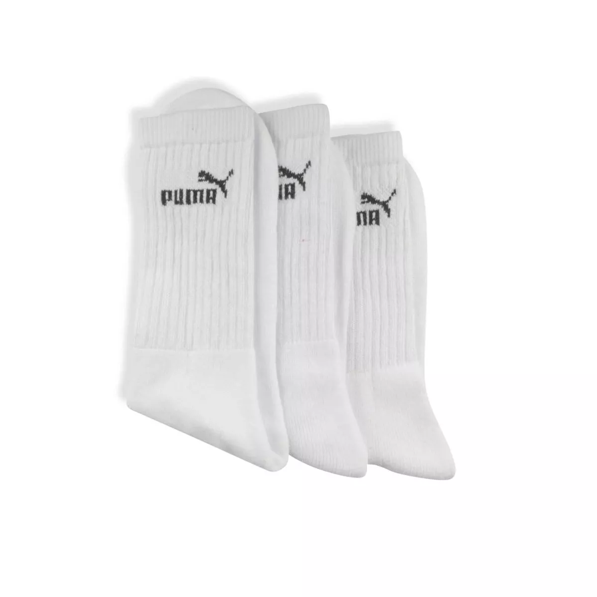 Puma Chaussettes Trois Pack Crew Homme Blanc