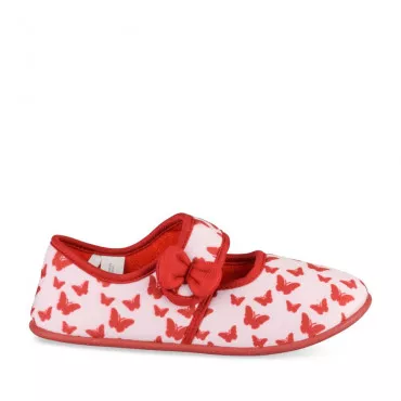 Chaussons ROUGE LOVELY SKULL