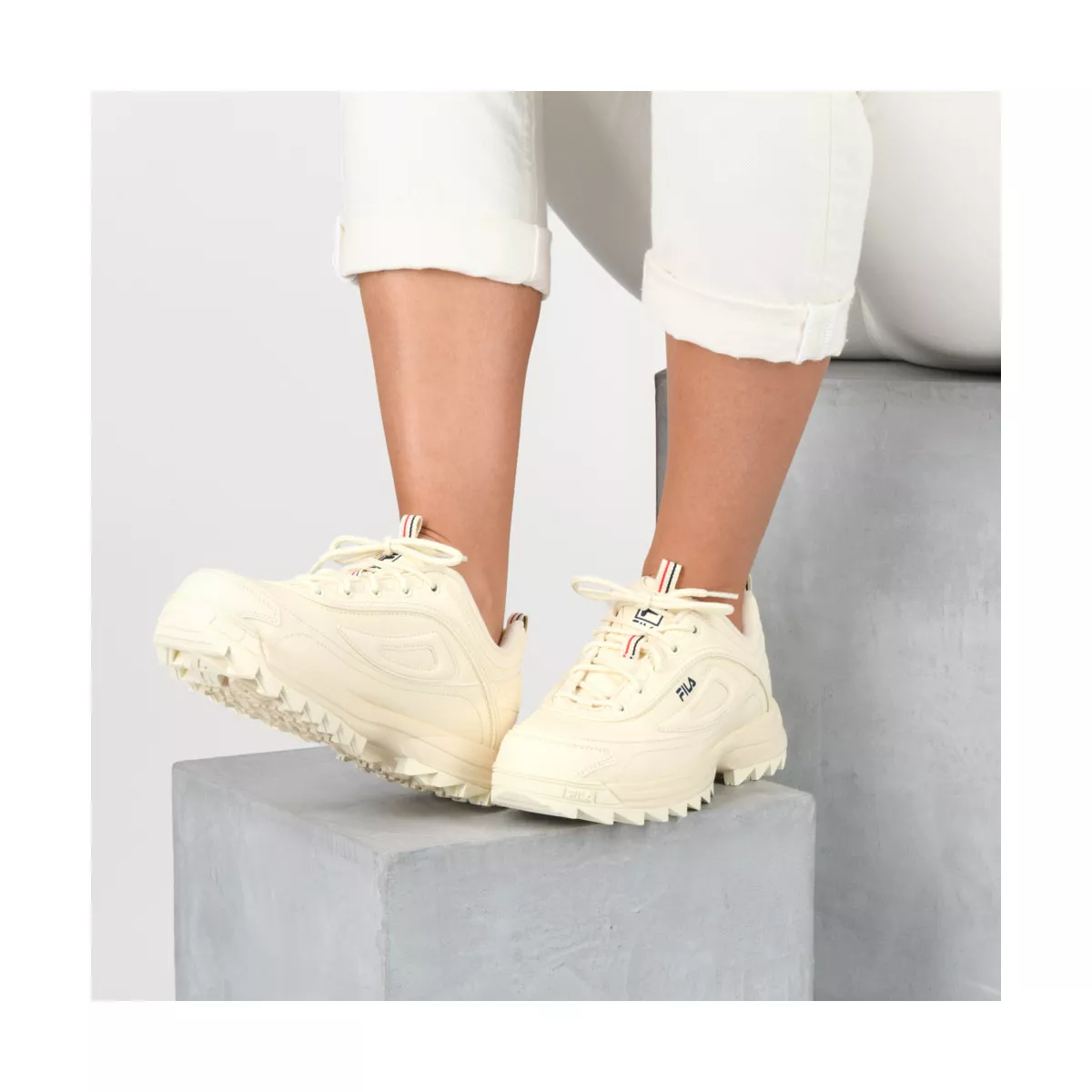 Basket fila beige hotsell