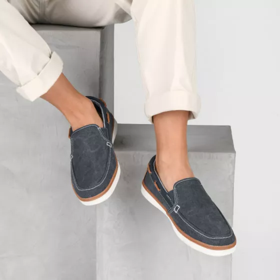 Boat shoes NAVY DENIM SIDE