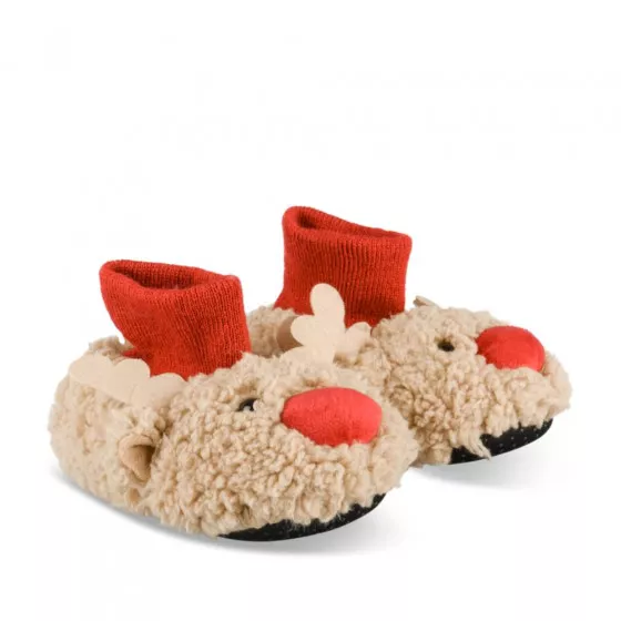 Plush slipperss reindeer BROWN NINI & GIRLS