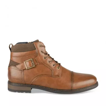 Bottines COGNAC DENIM SIDE