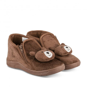 Chaussons MARRON CHARLIE & FRIENDS