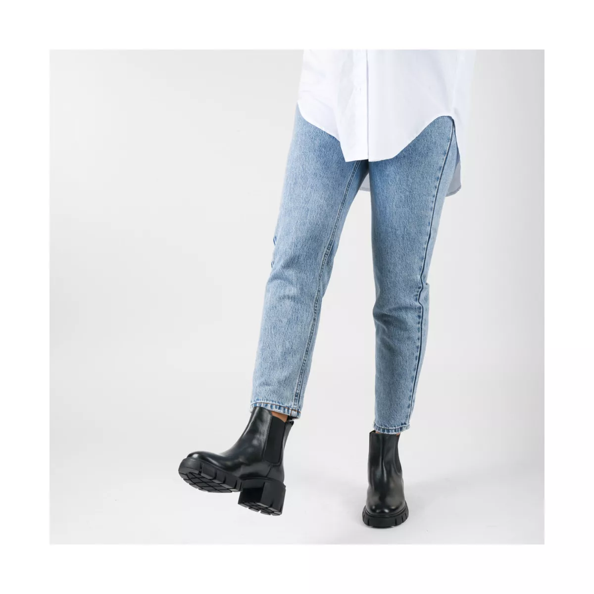Bottines noires san marina store