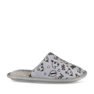 Chaussons GRIS LOVELY SKULL