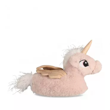 Plush slipperss unicorn PINK LOVELY SKULL
