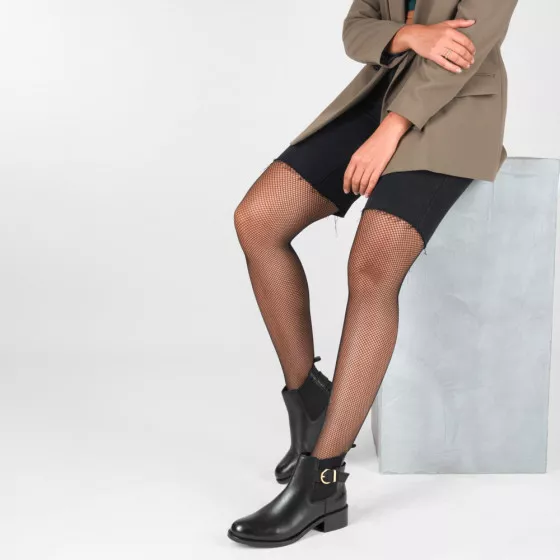 Pantyhose and ankle boots top