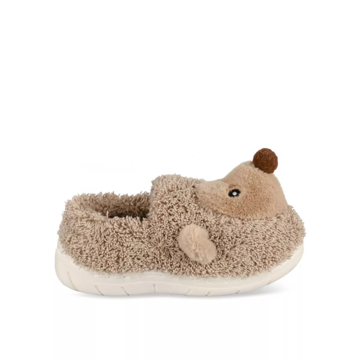 Chaussons peluche hérisson MARRON CHARLIE & FRIENDS