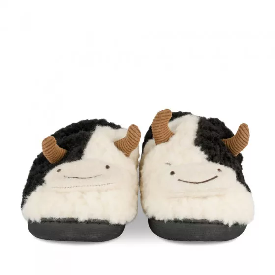 Plush slippers cow BLACK PHILOV