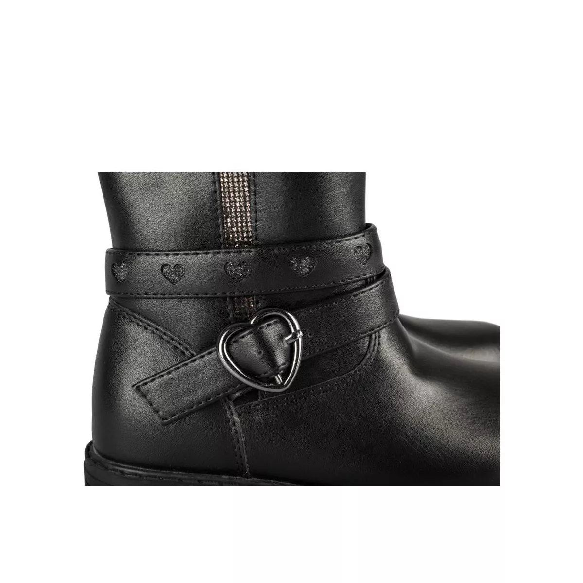 Girls leather biker boots sale