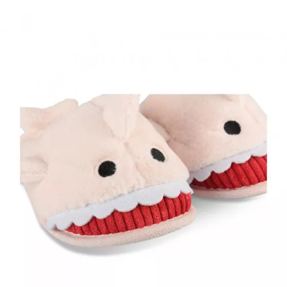 Plush slippers shark PINK LOVELY SKULL
