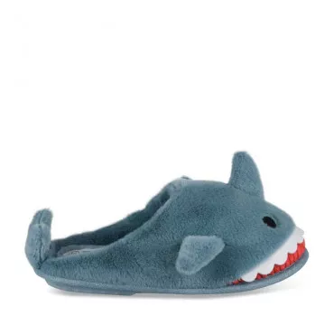 Plush slippers shark NAVY TAMS