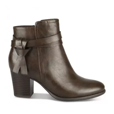 Bottines marron pour Femme pas ch res Chaussea