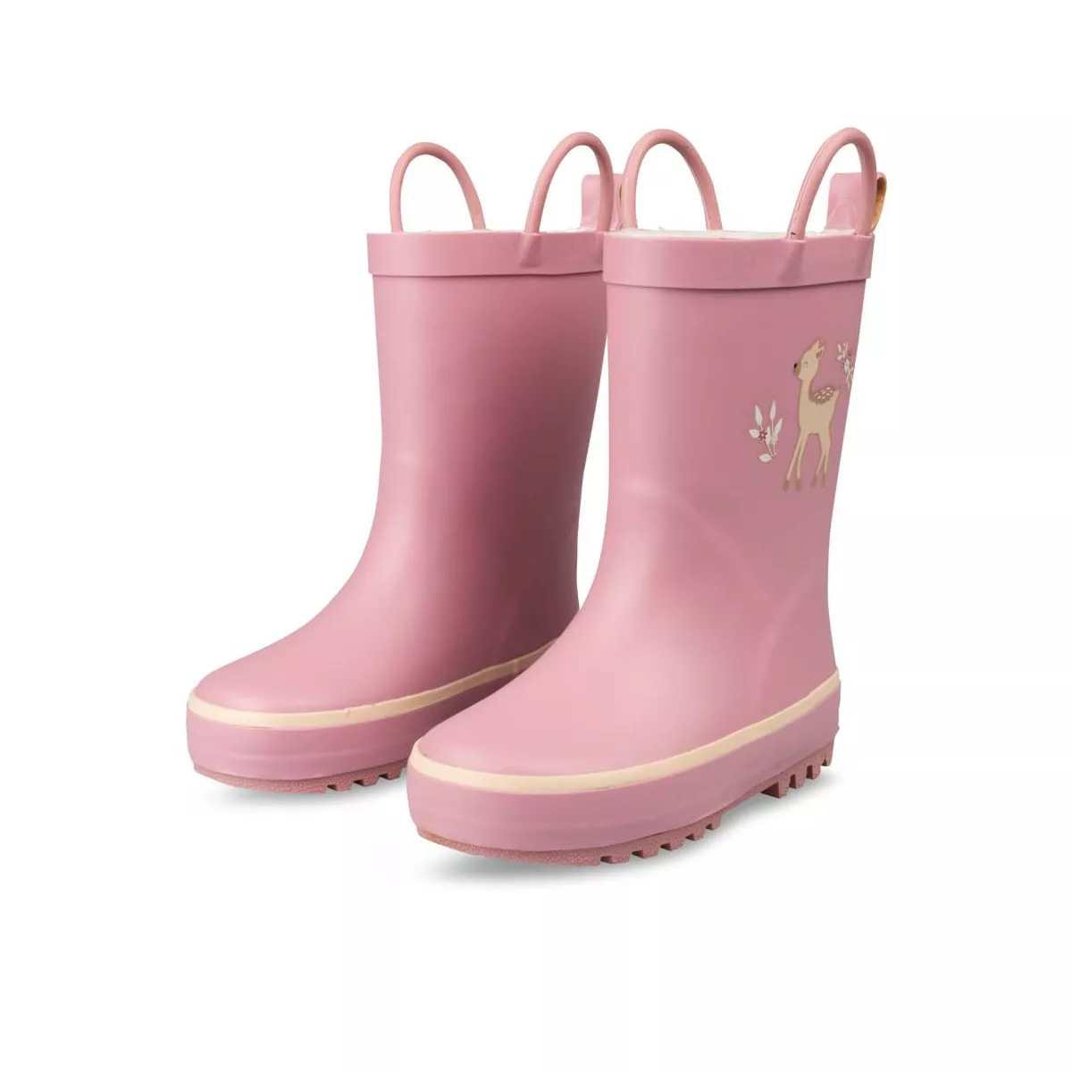 Bottes de pluie imprimées fille collection maternelle - rose fleuris,  Chaussures