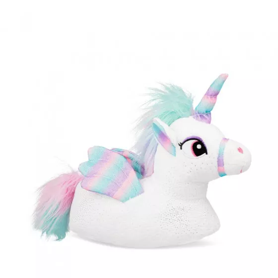 Plush slipperss unicorn WHITE LOVELY SKULL