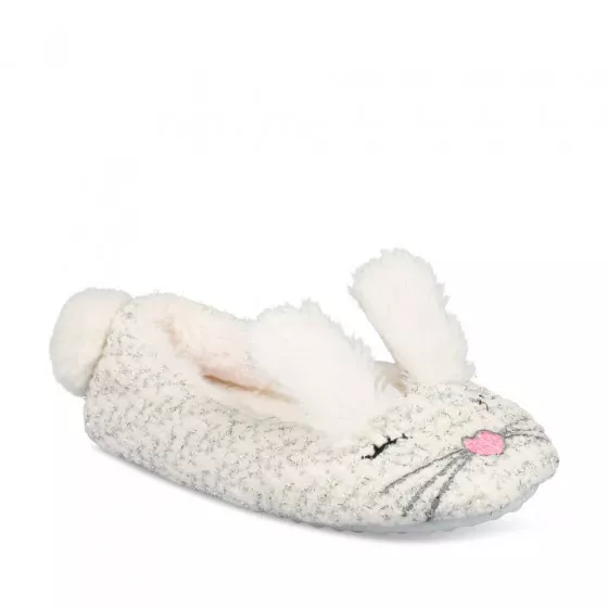 Slippers rabbit WHITE LOVELY SKULL