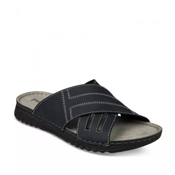 Mules NAVY GREEN RELAX