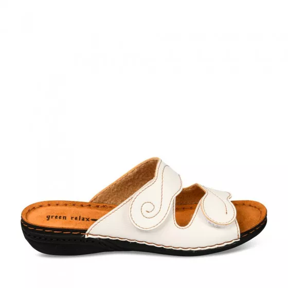 Mules BLANC GREEN RELAX