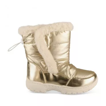 Snow boots GOLD LOVELY SKULL
