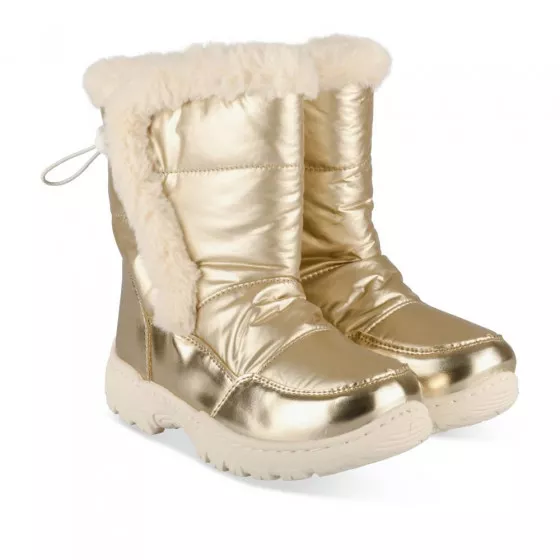 Snow boots GOLD LOVELY SKULL