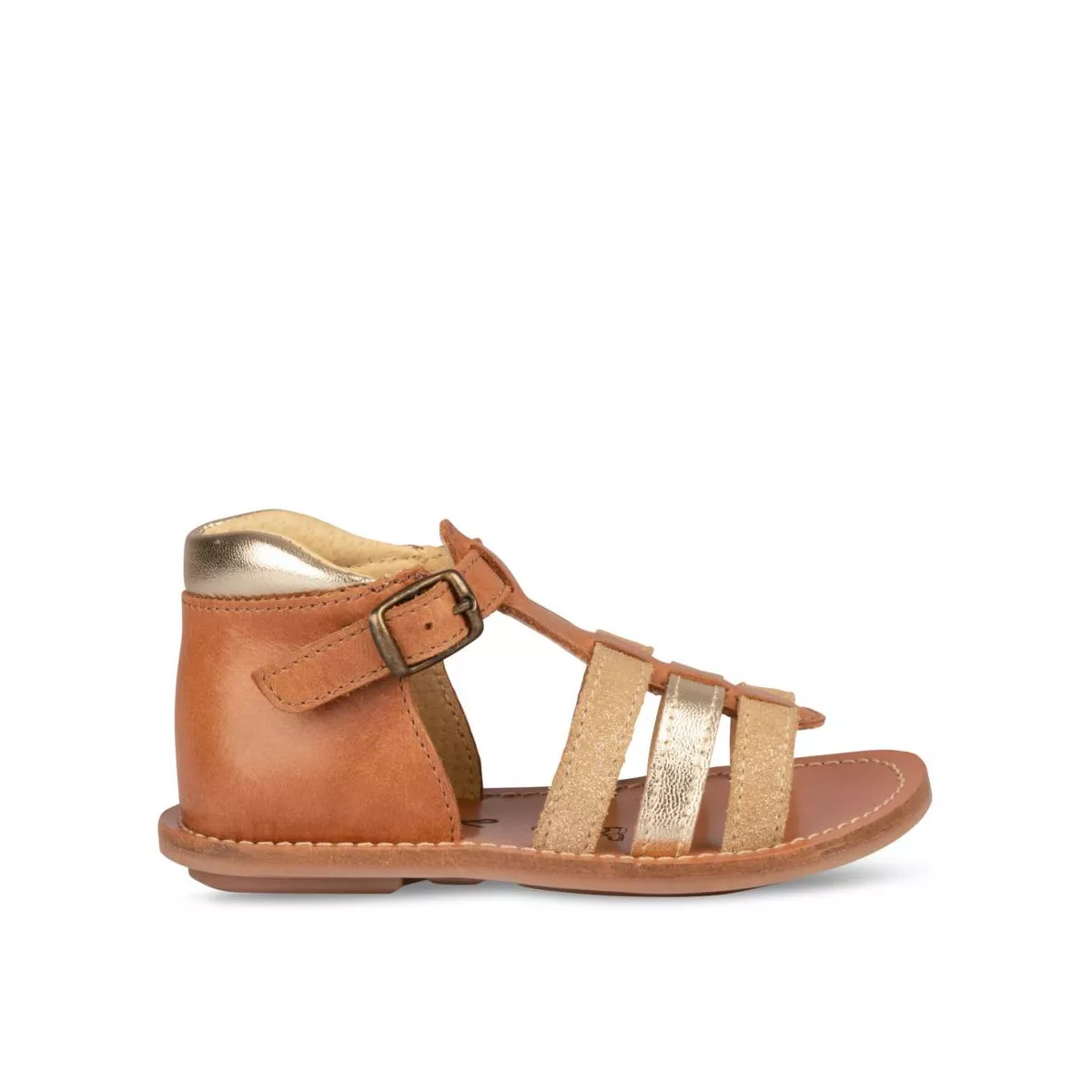 Sandals COGNAC NINI GIRLS CUIR