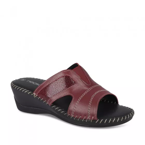Mules ROUGE NEOSOFT RELAX CUIR