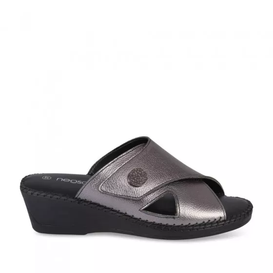Mules ARGENT NEOSOFT RELAX CUIR