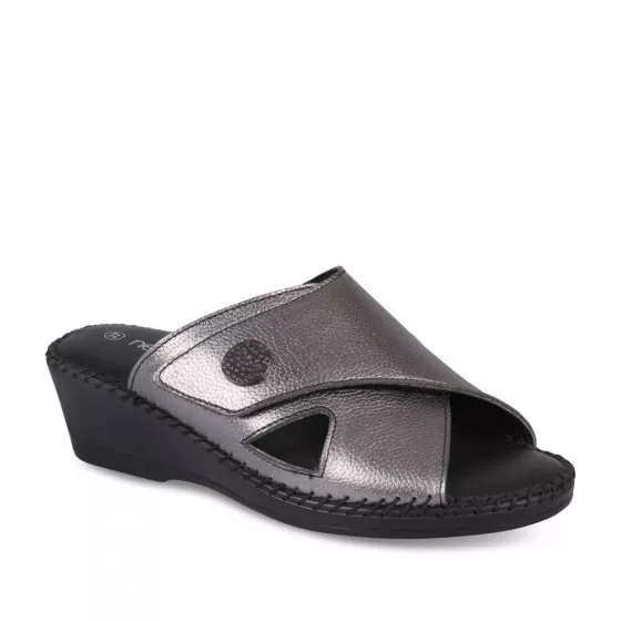 Mules SILVER NEOSOFT RELAX CUIR