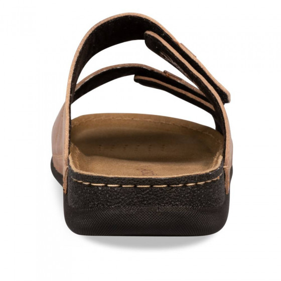 Mules MARRON NEOSOFT RELAX CUIR