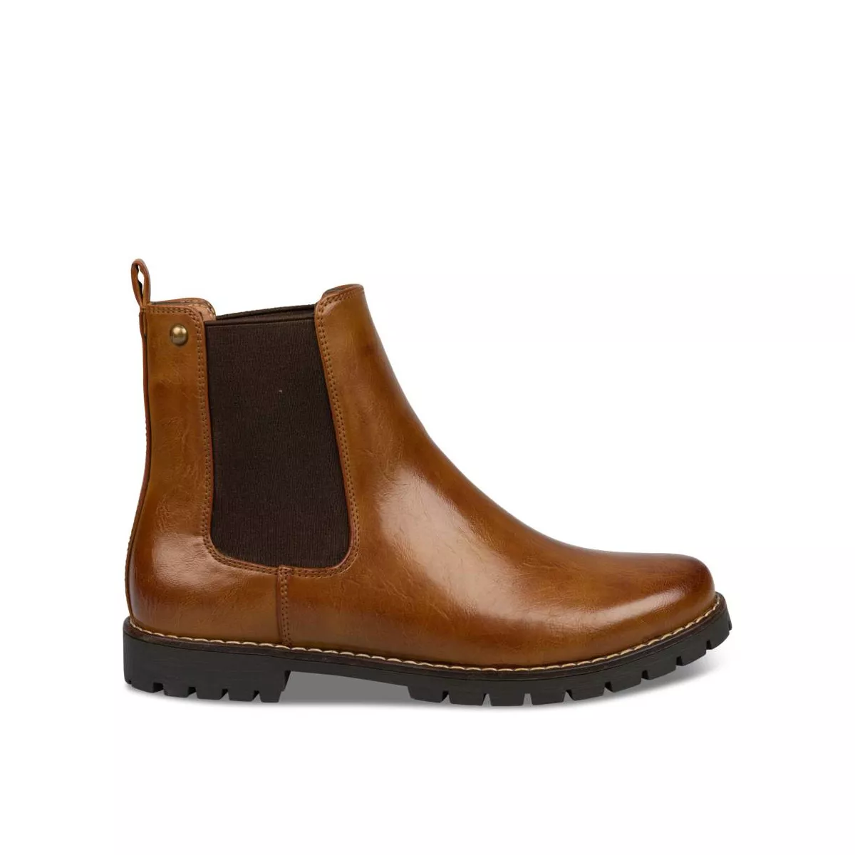 Bottines plates top marron merry scott