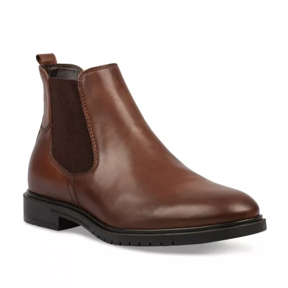 Ankle boots BROWN NEOSOFT HOMME CUIR