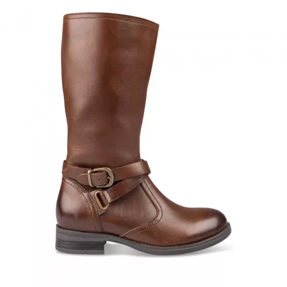 Boots BROWN LOVELY SKULL CUIR
