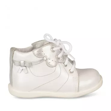Ankle boots WHITE FREEMOUSS GIRL CUIR