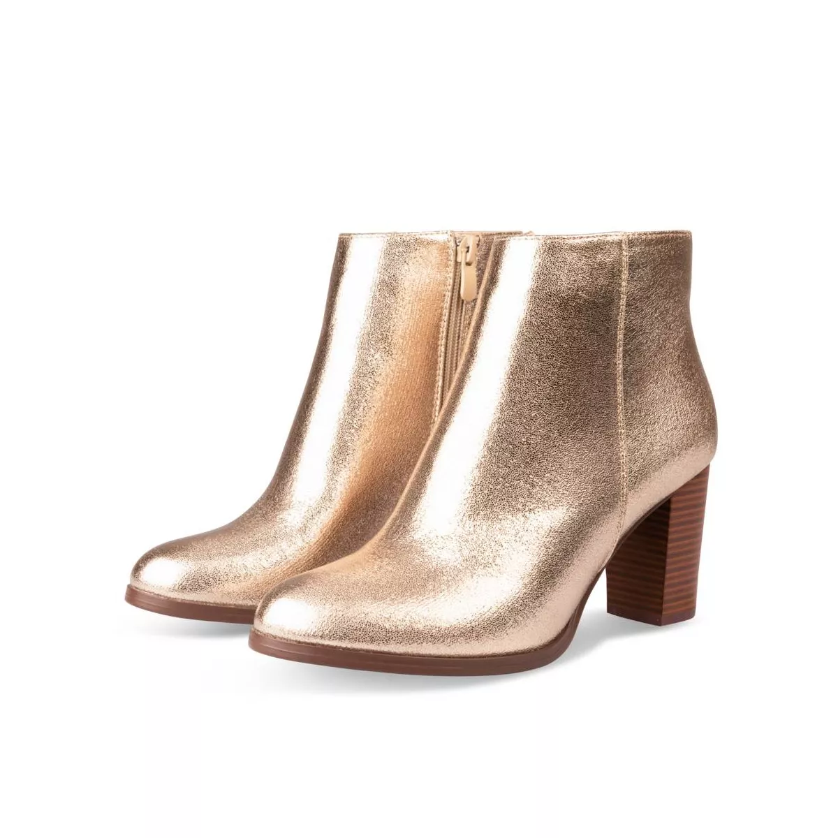 Bottines dorées chaussea clearance
