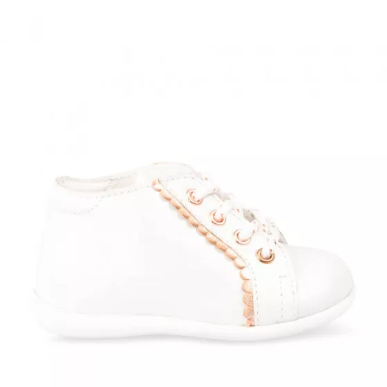 Ankle boots WHITE FREEMOUSS GIRL CUIR